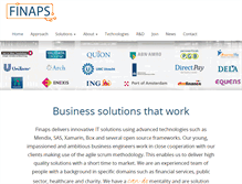 Tablet Screenshot of finaps.nl